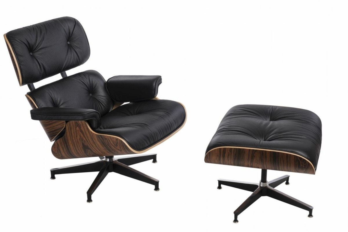 Fotel Vip z podnóżkiem czarny/rosewood /standard base Fotel Vip z podnóżkiem czarny/rosewood /standard base