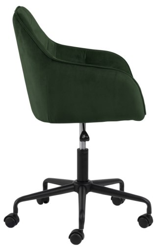 FOTEL BIUROWY VELORA, WELUROWY, VELVET, DO SALONU, WYGODNY, CZARNY, STYL