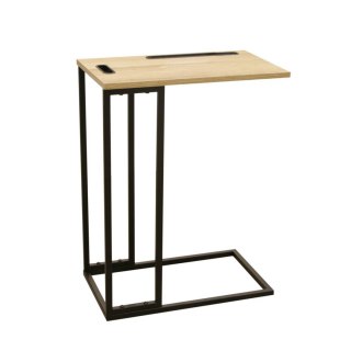 Stolik boczny Stand, CZARNY METAL, LOFT, PROSTY