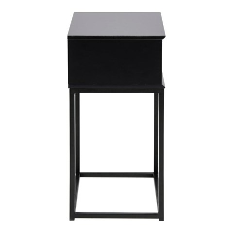 SZAFKA NOCNA LOFT, CZARNY METAL, MDF, SZUFLADA SZAFKA NOCNA LOFT, CZARNY METAL, MDF, SZUFLADA
