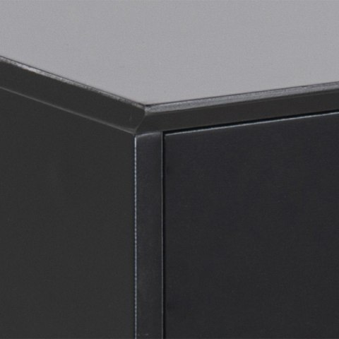 SZAFKA NOCNA LOFT, CZARNY METAL, MDF, SZUFLADA SZAFKA NOCNA LOFT, CZARNY METAL, MDF, SZUFLADA