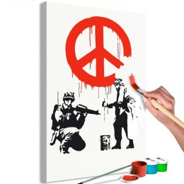 Obraz do samodzielnego malowania - Znak pokoju