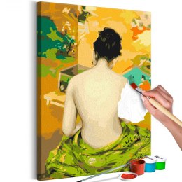 Obraz do samodzielnego malowania - Back Of A Nude