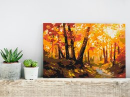 Obraz do samodzielnego malowania - Leśna ścieżka