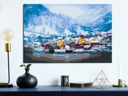 Obraz do samodzielnego malowania - Norweski klimat