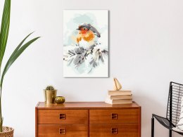 Obraz do samodzielnego malowania - Ptaszek na choince