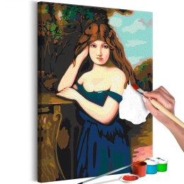 Obraz do samodzielnego malowania - Stojąca dziewczyna