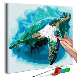 Obraz do samodzielnego malowania - Żółw