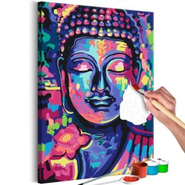 Obraz do samodzielnego malowania - Zwariowane kolory Buddy