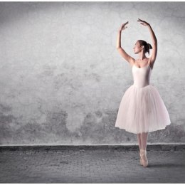 Fototapeta - Baletnica, szara, taniec