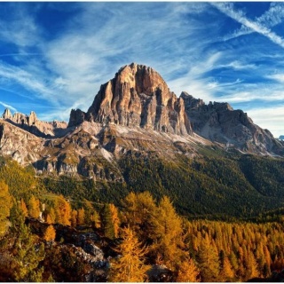 Fototapeta - Góry Dolomity i Las