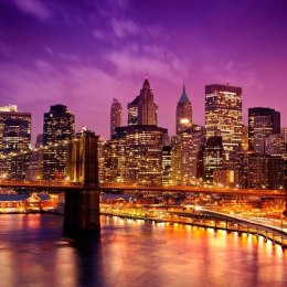 Fototapeta - Manhattan i Most nocą