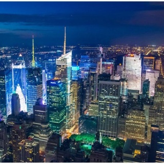 Fototapeta - Manhattan - noc