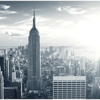 Fototapeta - Manhattan o świcie,Szary