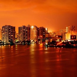 Fototapeta - Miami miasto o zachodzie