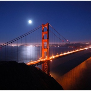 Fototapeta - Most Golden Gate nocą