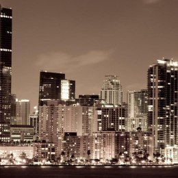 Fototapeta - Nocne życie w Miami