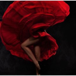 Fototapeta - Tancerka flamenco, Red