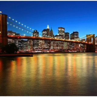 Fototapeta - Zmierzch Brooklyn Bridge
