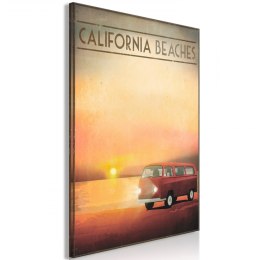 Obraz - California Beaches (1-częściowy) pionowy