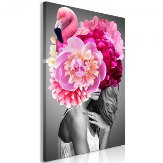 Obraz - Flamingo Girl pionowy