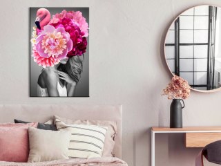 Obraz - Flamingo Girl pionowy