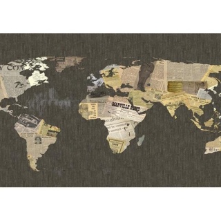 Fototapeta - Mapa Świata - Retro
