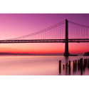Fototapeta - Zachód słońca nad mostem