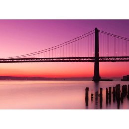 FOTOTAPETA 550x270 +KLEJ, Zachód słońca nad mostem