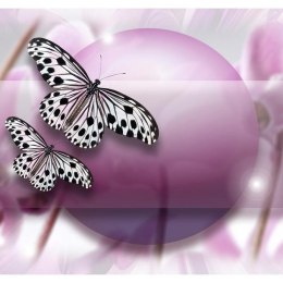 Fototapeta - Motyle 3D, fioletowa