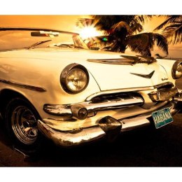 Fototapeta 450 x 270 cm - Biały stary samochód