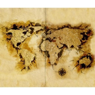 Fototapeta - Mapa poszukiwaczy złota