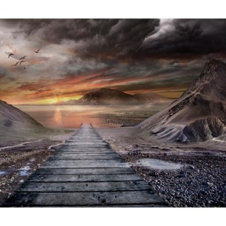 Fototapeta - Widok Fantasy, mroczna