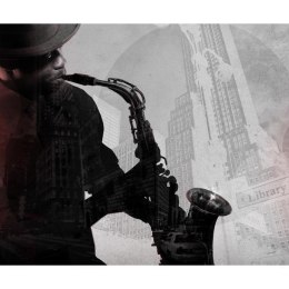 Fototapeta - Saksofon, muzyk jazz