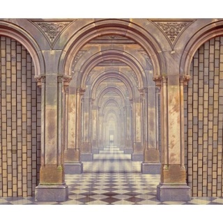 Fototapeta - Zamkowa Komnata 3D tunel