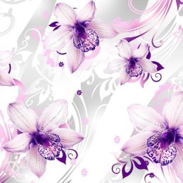 Fototapeta - Biało-fioletowe Kwiaty