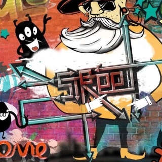 Fototapeta - Czarne potworki Graffiti