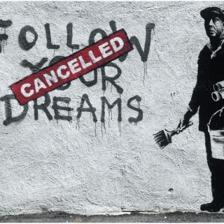 Fototapeta - Dreams Cancelled, Banksy