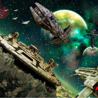 Fototapeta - Statki kosmiczne Sci-Fi