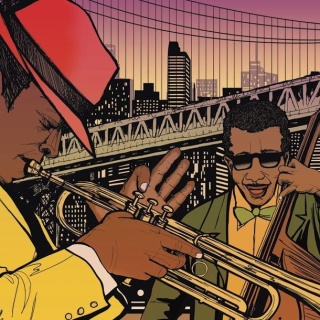 Fototapeta - Komiks Jazz, New York