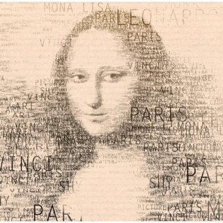 Fototapeta - Mona Lisa, Napisy
