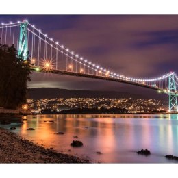 Fototapeta - Oświetlony most, Miasto