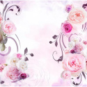 Fototapeta - Różane wzory kwiatowe