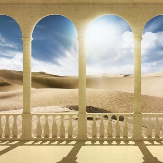 Fototapeta - Pustynia Sahara, Kolumny