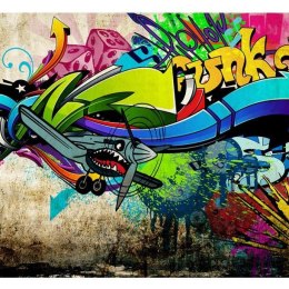 Fototapeta - Saksofon i graffiti