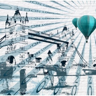 Fototapeta - Tower Bridge, Balon