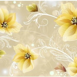 Fototapeta - Żółte Kwiaty Vintage