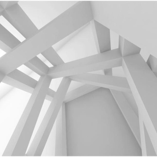 Fototapeta - Biała konstrukcja 3D