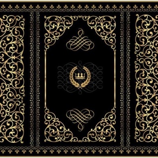 Fototapeta - Czarno-Złota Orientalna