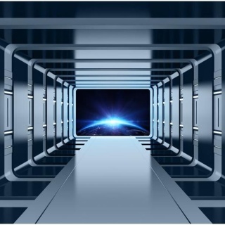 Fototapeta - Kosmiczny Tunel 3D